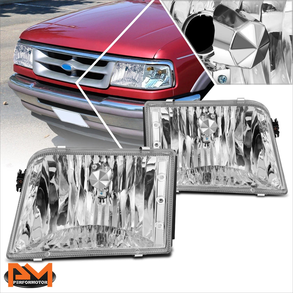 Set of 2 Chrome Corner Headlights for Honda CR-V (2007–2011)