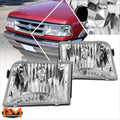 Set of 2 Chrome Corner Headlights for Honda CR-V (2007–2011)
