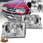Set of 2 Chrome Corner Headlights for Honda CR-V (2007–2011)