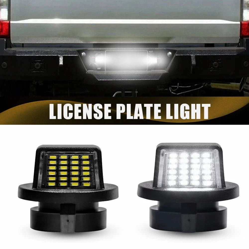 2X LED License Plate Light for Ford F150 F250 F350 (2015–2023)