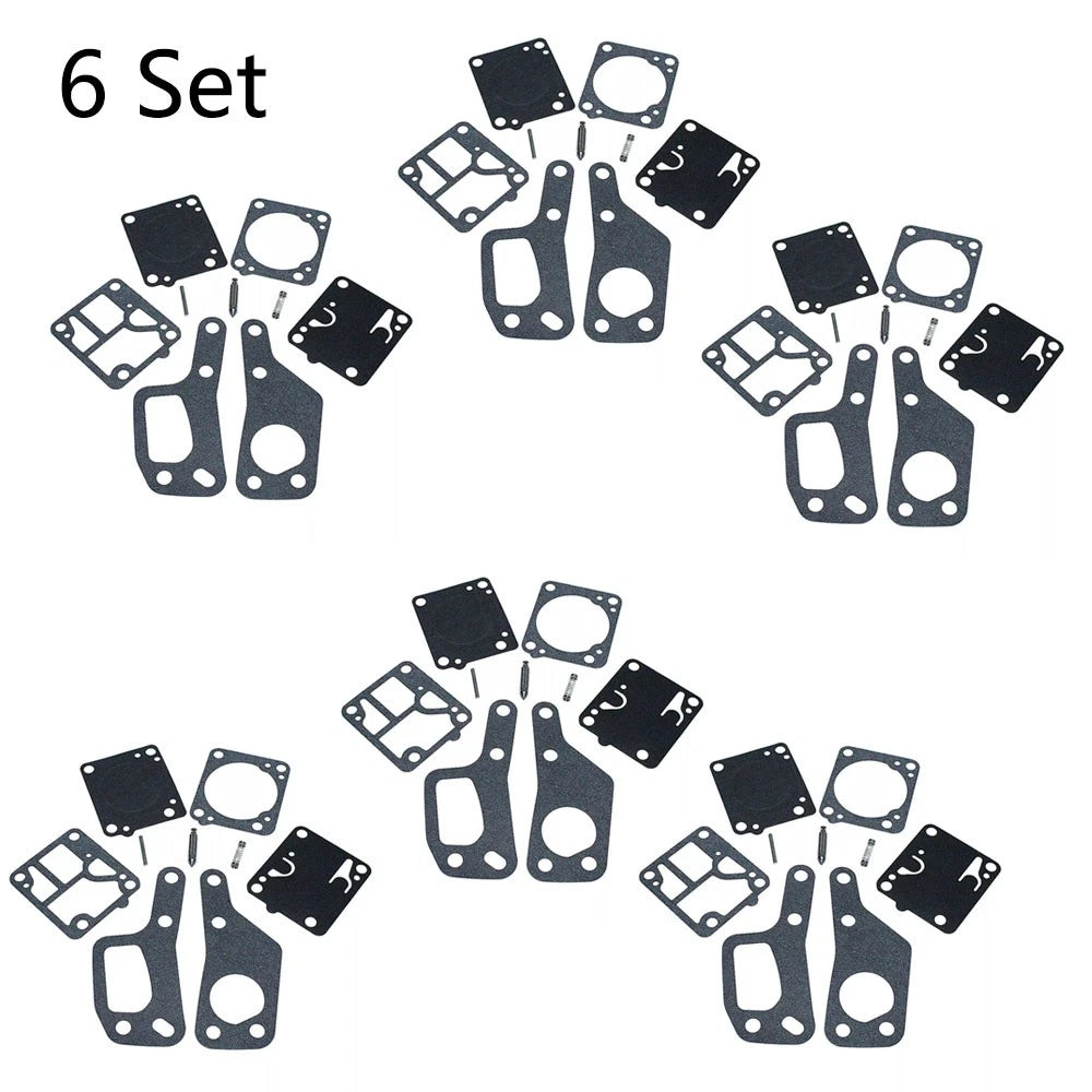 Set of 6 Carburetor Repair Kits for Zama RB19 M1M7 McCulloch Mini Mac 110-140