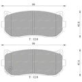 Rear Disc Brake Pads Set for Kia Spectra FB (2001 - 2004)