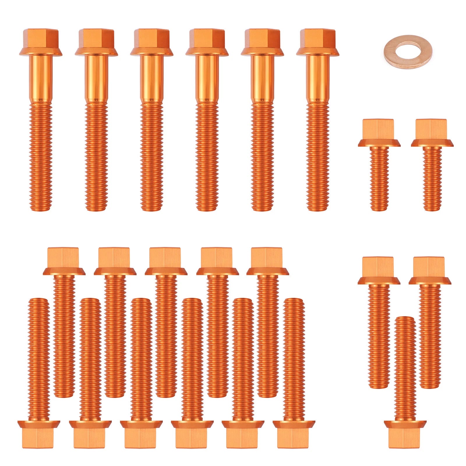 CNC Engine Cover Bolts Mounting Screw Kit for KTM 790/890 Duke/Adventure (2019–2022)