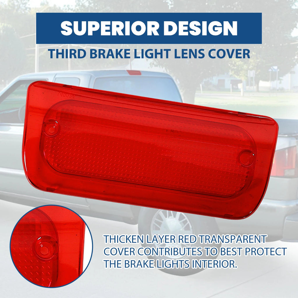 Red Lens 3rd Brake Light Cover for Chevy S10 GMC Sonoma (1994–2004)