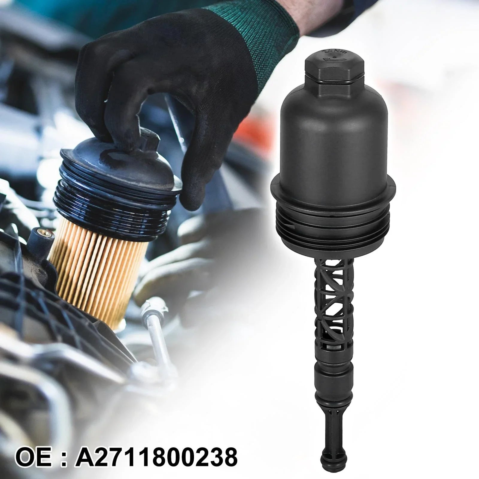 Oil Filter Cap Assembly for Mercedes-Benz C230 (2003-2005)