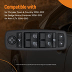 Front Left Power Window Switch for Chrysler Town & Country (2008–2012) 4602536AD