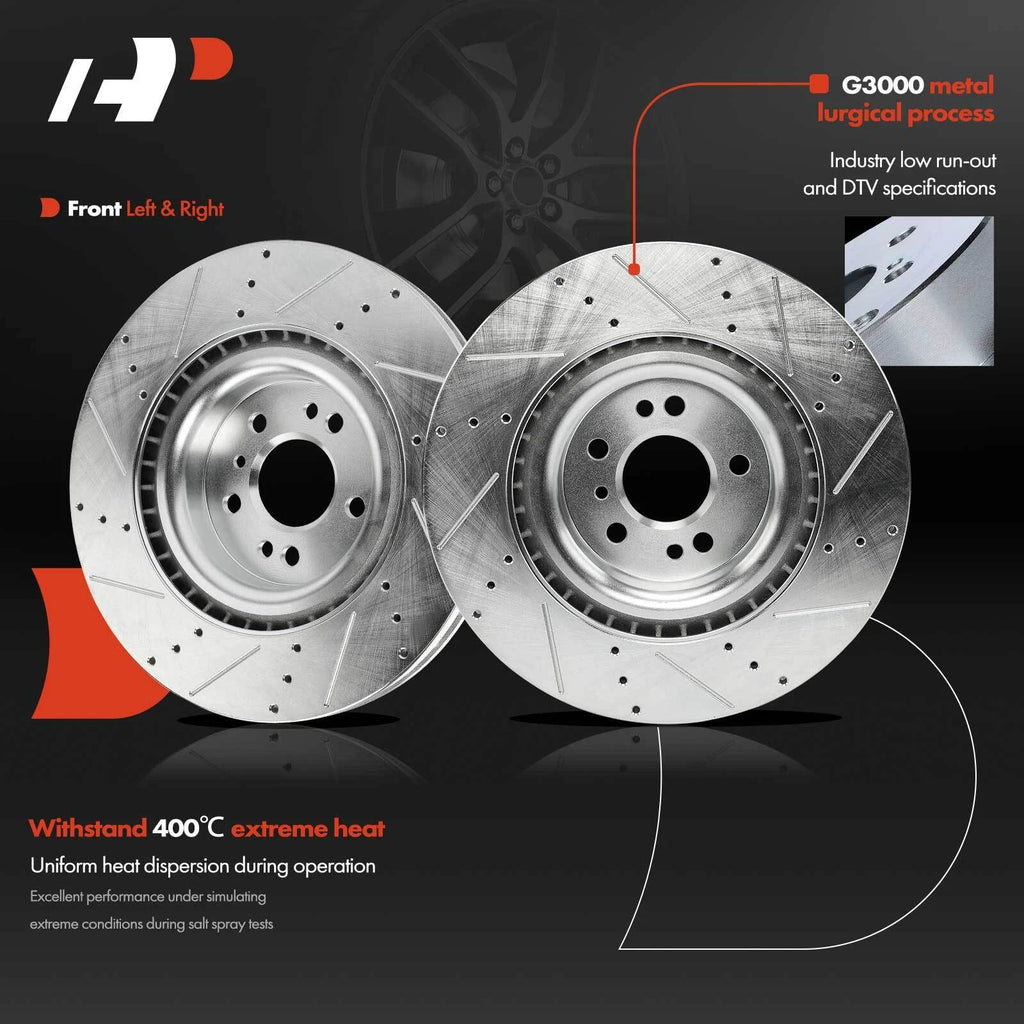 Front Side Drilled Brake Rotor for Mercedes-Benz GL350 (2010–2016)