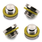 Set of 4 Lower Unit Drain Plug Gearcase Screws for Mercury (18-2244, 10-79953A2, 79953Q04)