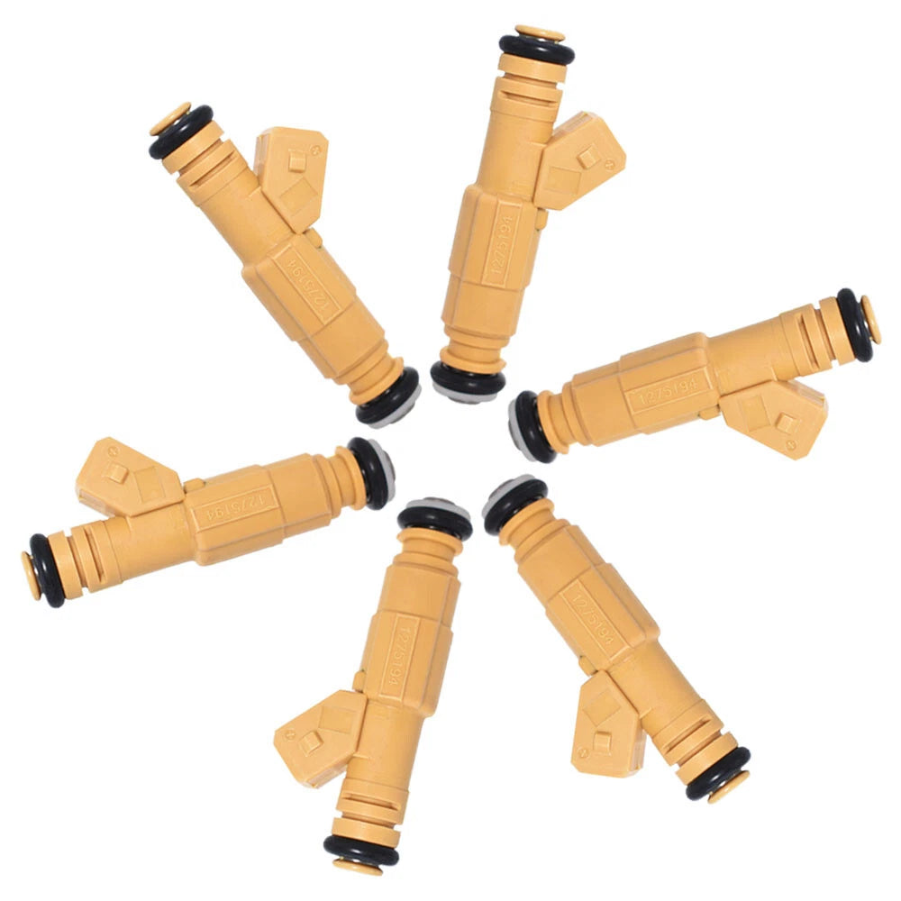 Set of 6 Fuel Injectors for Jeep Grand Cherokee Wrangler (1993–1998)