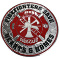 Firefighter Round Sign for EMT EMS Rescue Fire Truck (2023)