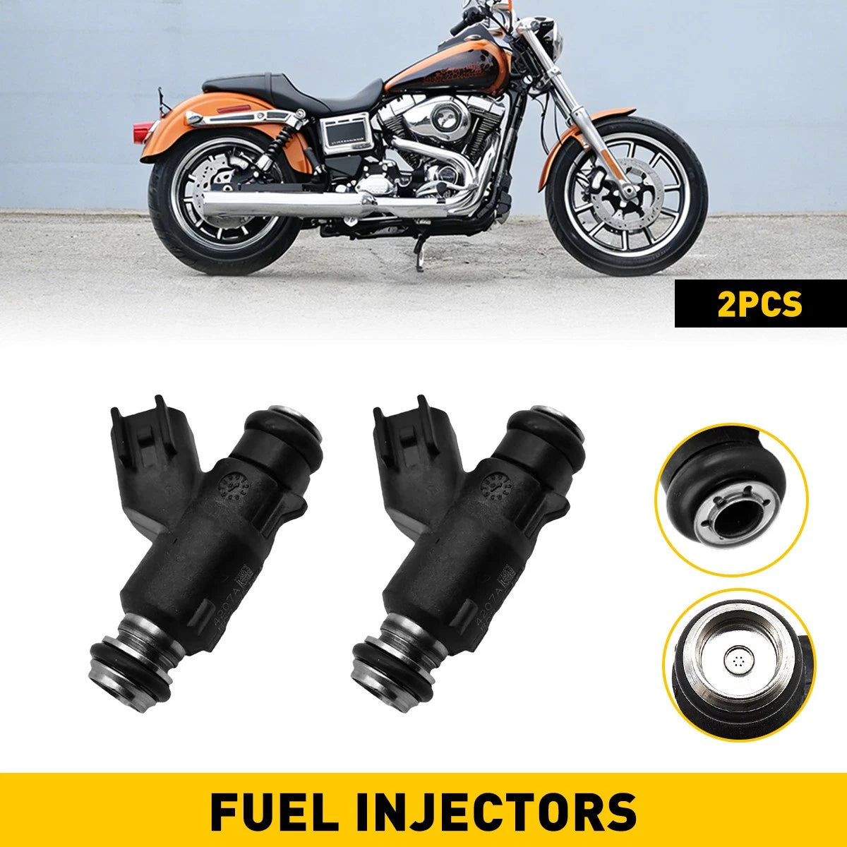 2X Fuel Injectors for Harley-Davidson Blackline FXS (2011–2013)