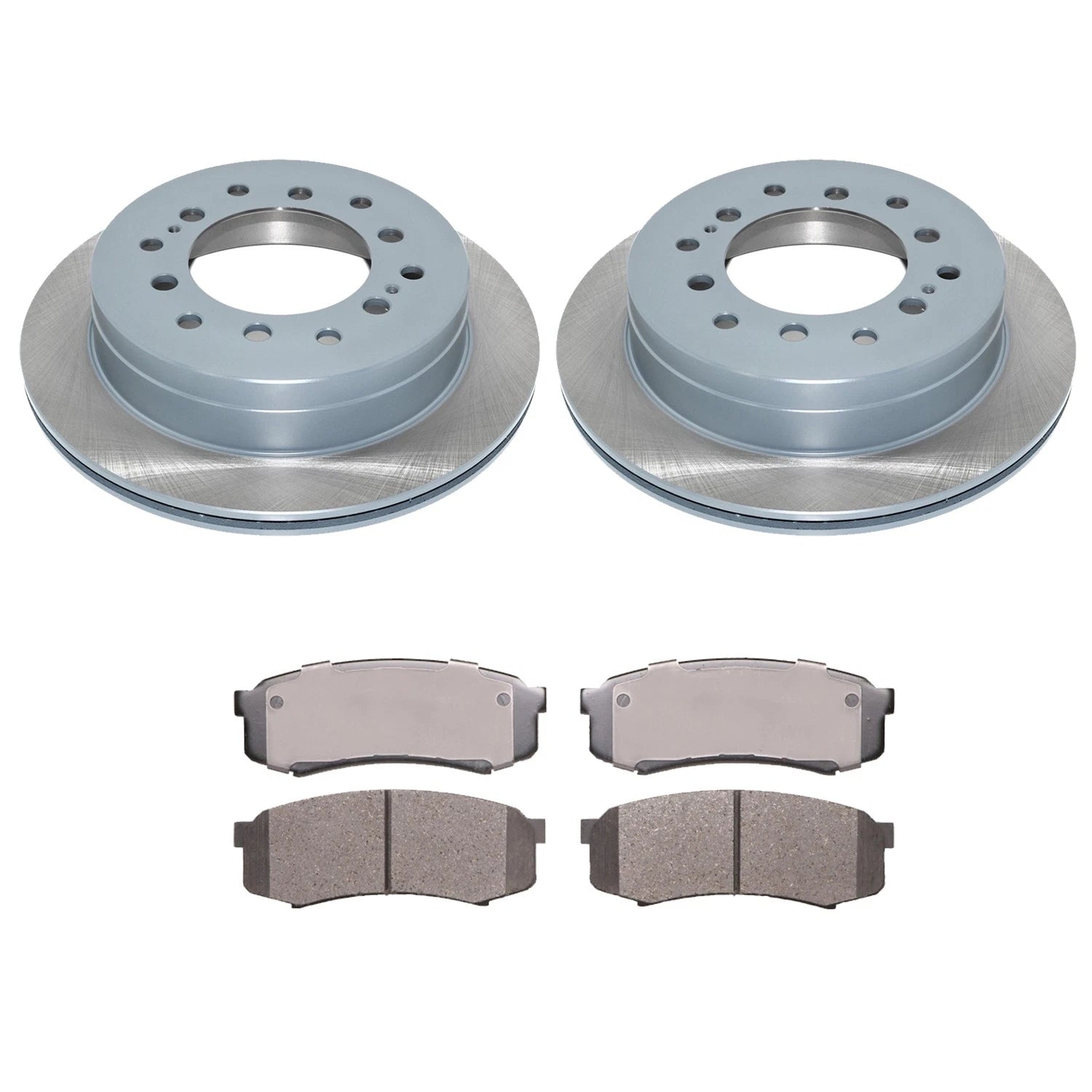 DuraGo Rear Rotors & Advics Ceramic Disc Brake Pads Kit for 4Runner GX470 Sequoia (2003–2009)