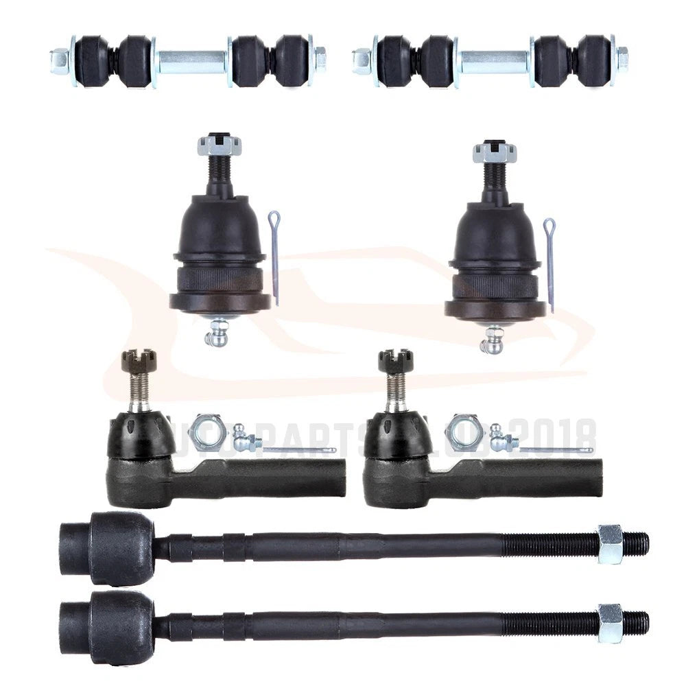 Set of 8 Suspension Ball Joints & Tie Rod Ends for Buick LeSabre (1986–1990)