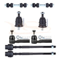 Set of 8 Suspension Ball Joints & Tie Rod Ends for Buick LeSabre (1986–1990)