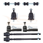 Set of 8 Suspension Ball Joints & Tie Rod Ends for Buick LeSabre (1986–1990)