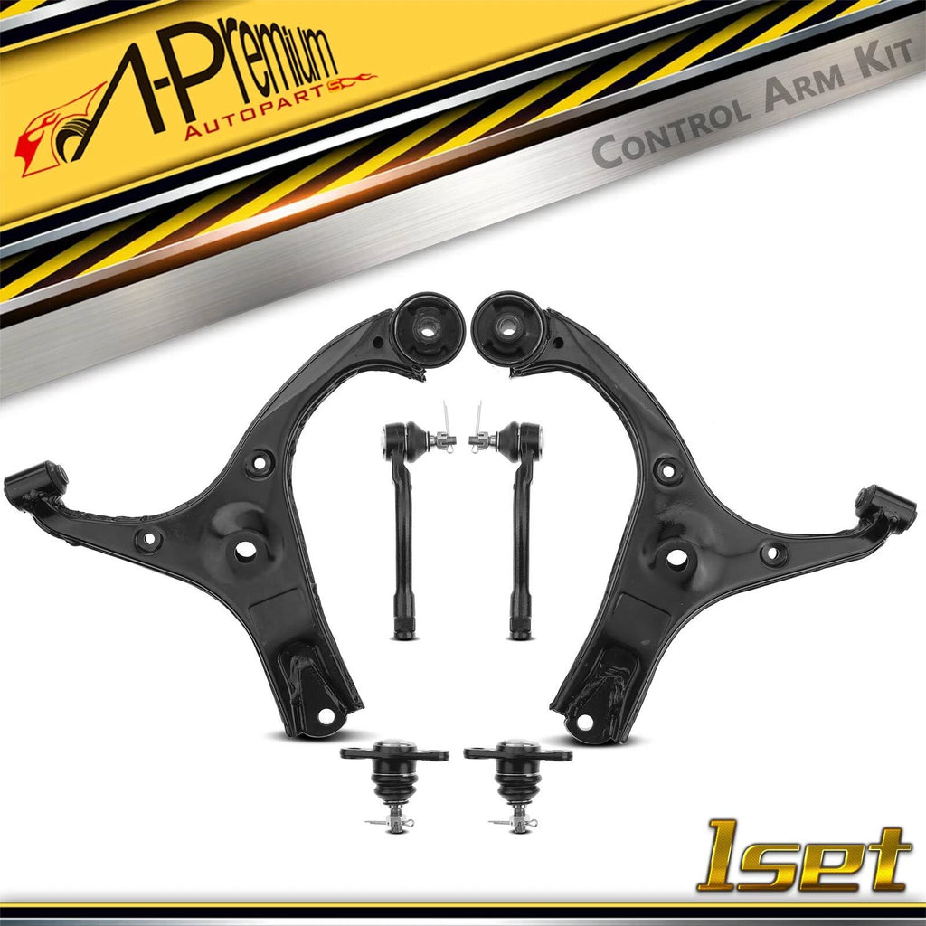 6X Front Lower Control Arm Tie Rod Ball Joint for Hyundai Accent (2006–2011)