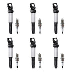 6X Ignition Coil + Spark Plug for BMW E46 E53 E60 E83 E90 (1998–2013) 12131712219