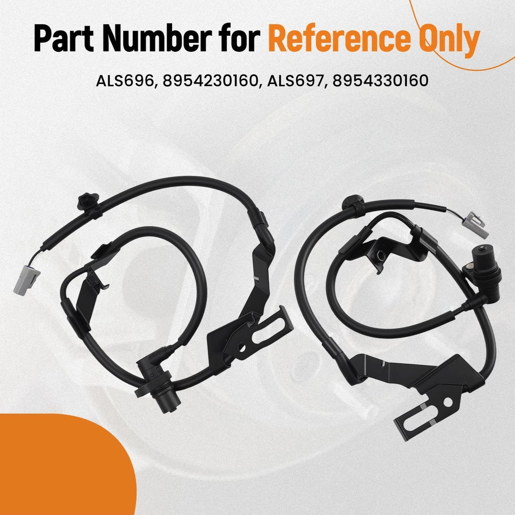 2X Front ABS Speed Sensor for Lexus SC430 GS430 GS400 (2001–2010) 8954230160