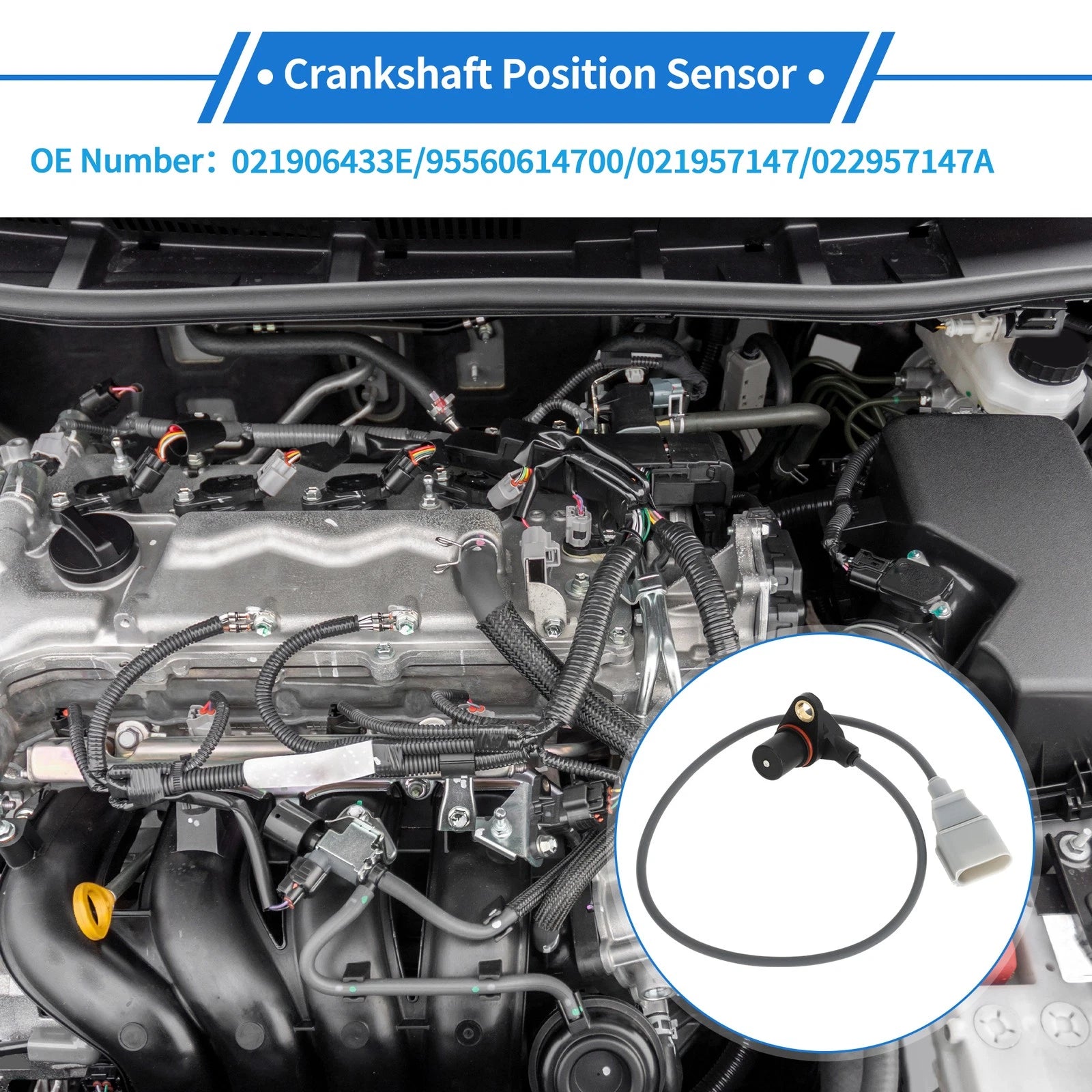 Crankshaft Position Sensor for Audi Q7 (2007–2010) No. 021906433E