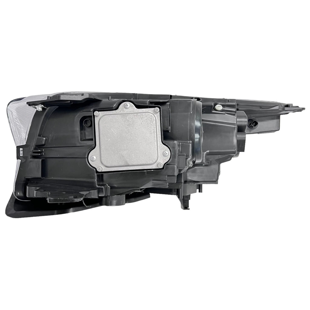 Passenger Halogen Headlight for Ford Escape (2017–2019) RH with LED DRL, Chrome