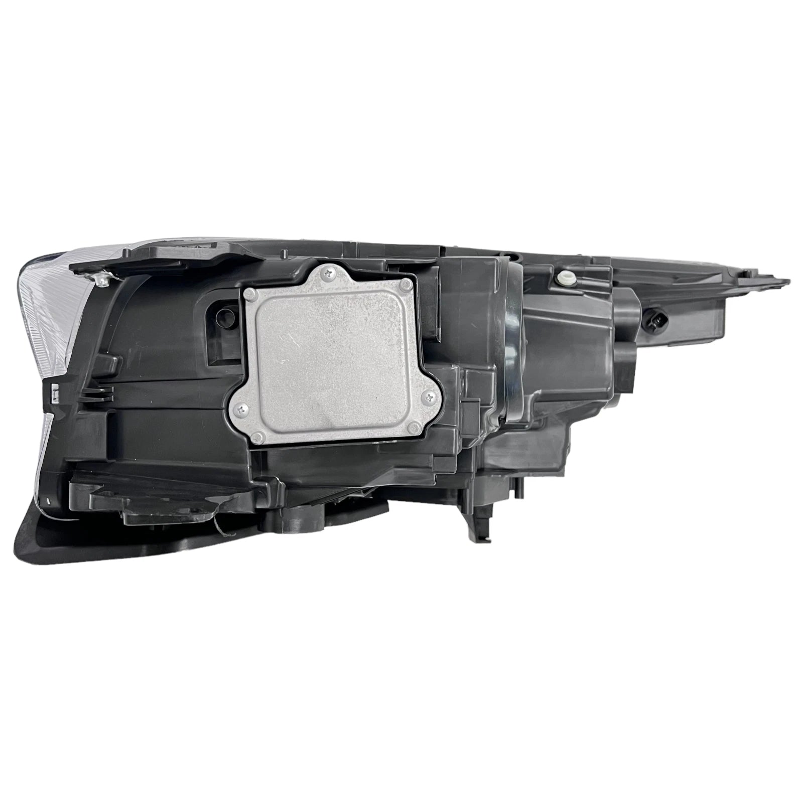 Passenger Halogen Headlight for Ford Escape (2017–2019) RH with LED DRL, Chrome