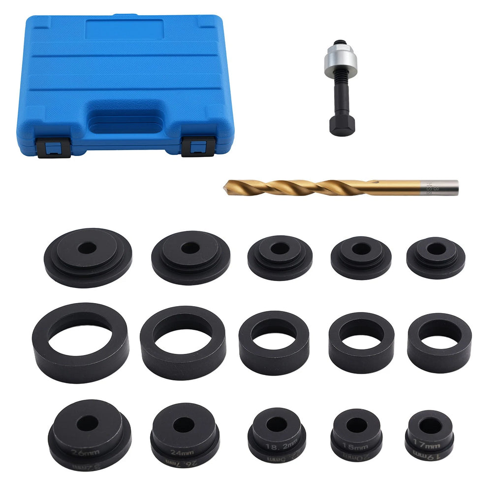 Set of 17 Parking Sensor Hole Cutter Tools 17mm - 32mm