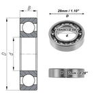6902 Deep Groove Ball Bearing for Scooter Skateboard Wheel (P5, 15x28x7mm)