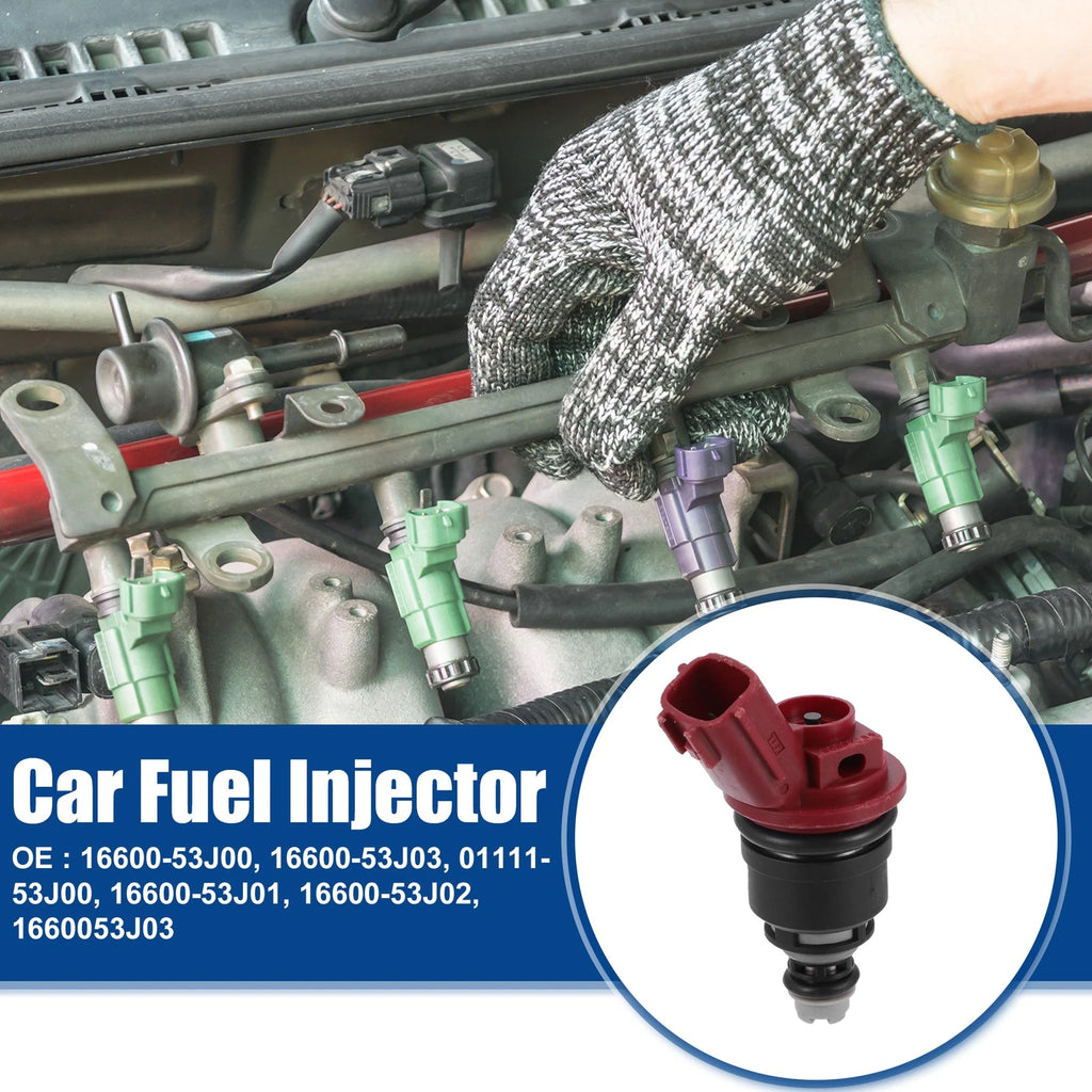 Set of 4 Fuel Injector Nozzles for Nissan 240SX 2.4L L4 (1991–1998) 16600-53J00