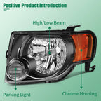 Headlight Assembly Pair for Ford Escape (2008-2012)