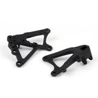Set of 2 Front Rider Footrest Pegs Brackets for Yamaha YZF R1 (2009–2011) Black