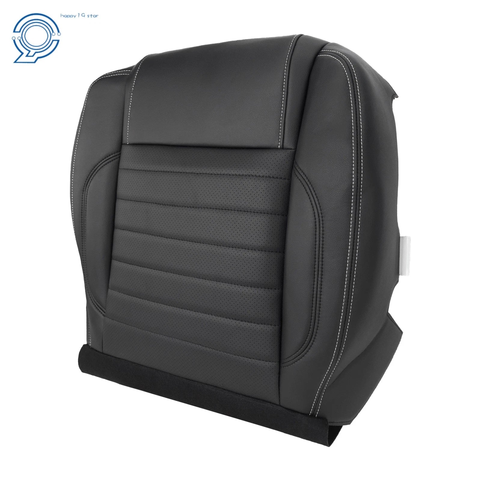 Leather Perforated Passenger Bottom Seat Cover for Ford Mustang GT (2010-2014)