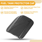 Fuel Tank Door Cap for Toyota Camry (2024–2025) Carbon Fiber Black