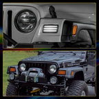 LED Marker Lens Light Assembly for Jeep Wrangler TJ (1997–2006) Smoked