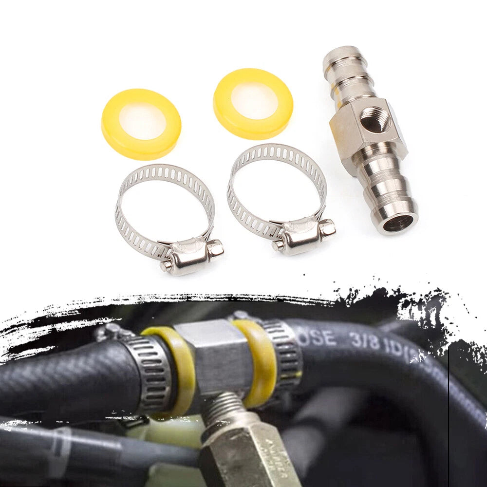 Fuel Line Pressure T-fitting Adapter for 1/8 NPT