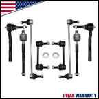 Set of 8 Front Tie Rod End Sway Bar End Links for Ford Fusion (2013–2018)
