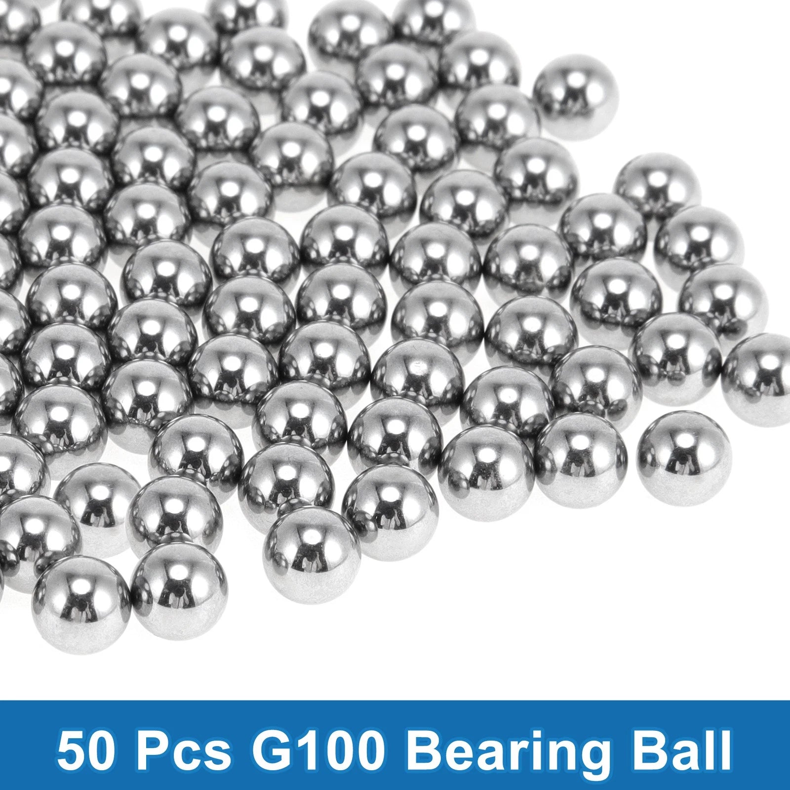 50 Pcs 6.5mm G100 Precision Steel Ball Bearings for Various Applications