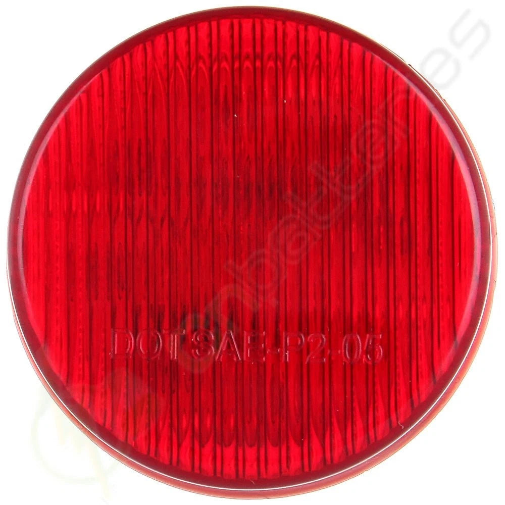 Pack of 6 Red 9 LED Waterproof Side Marker Clearance Lights 2" for Trucks