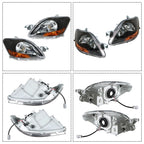 Set of 2 Headlights and Fog Lights for Toyota Yaris (2007–2011)