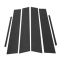 6 Pcs Door Pillar Window Trim for Lexus ES (2019-2022) Carbon Fiber Black