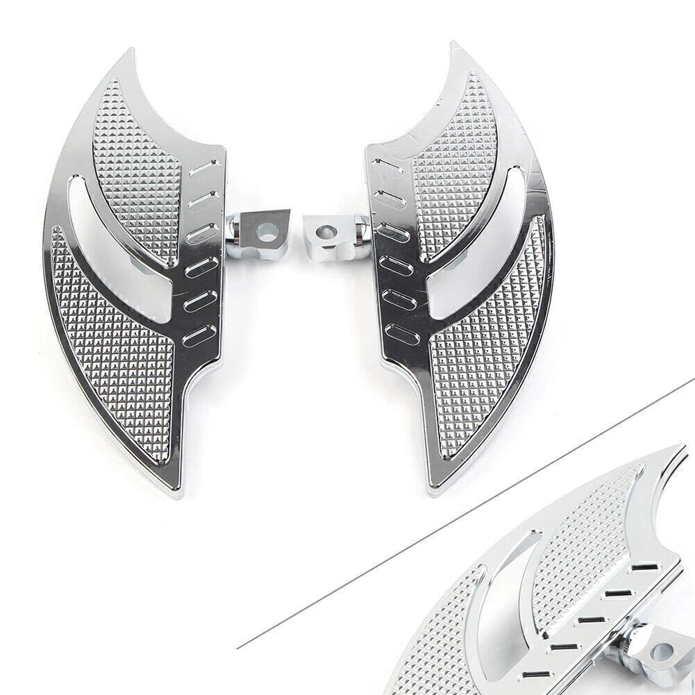 Chrome Male Mount FootPeg Passenger Floorboard for Harley Dyna FXD FLST
