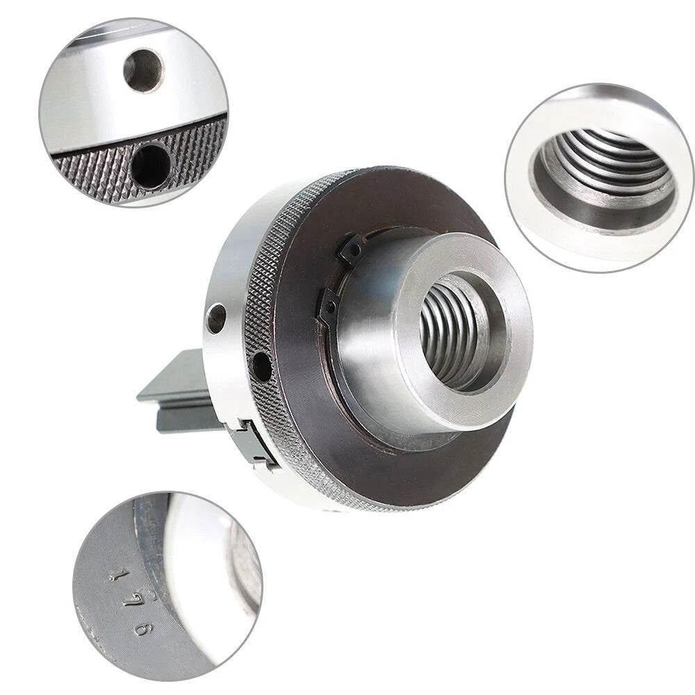 2-Jaw Lathe Chuck Set for Drilling (3.25" 1" × 8TPI)