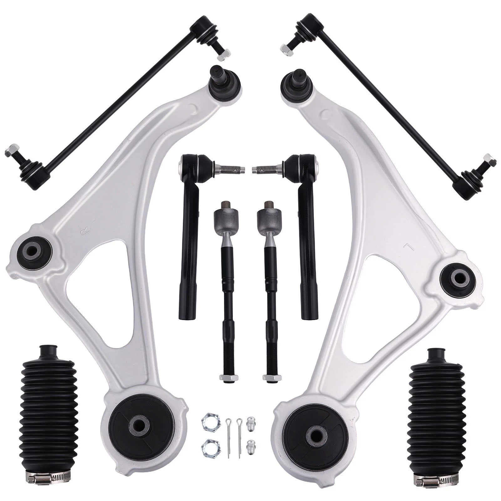 Front Lower Control Arms with Ball Joint & Sway Bar Tie Rod for Nissan Altima (2013–2014)