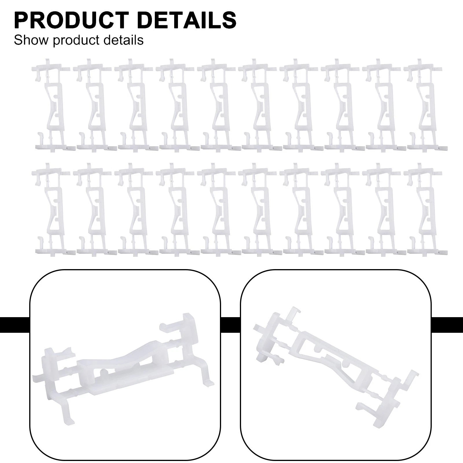 20x Roof Molding Clips 7403A143 for Mitsubishi Lancer, Outlander Sport (2011–2019)