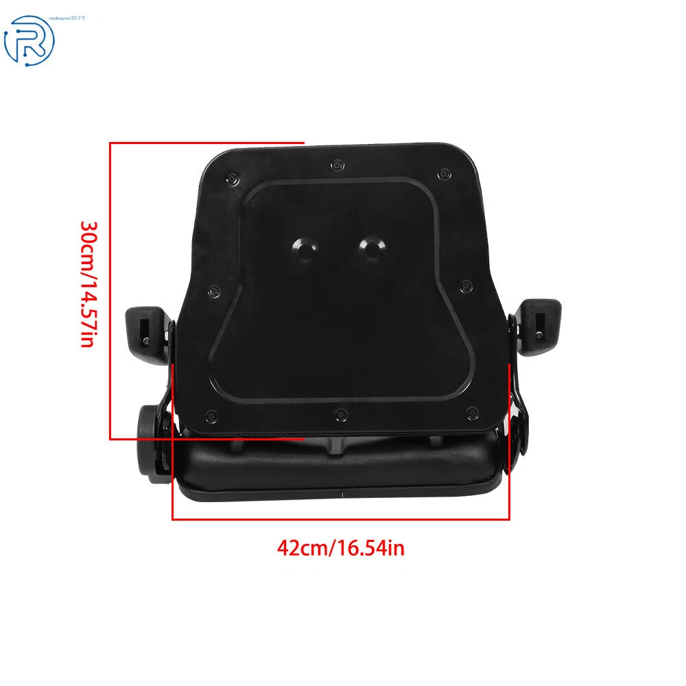 Adjustable Tractor Seat with Backrest & Seatbelt