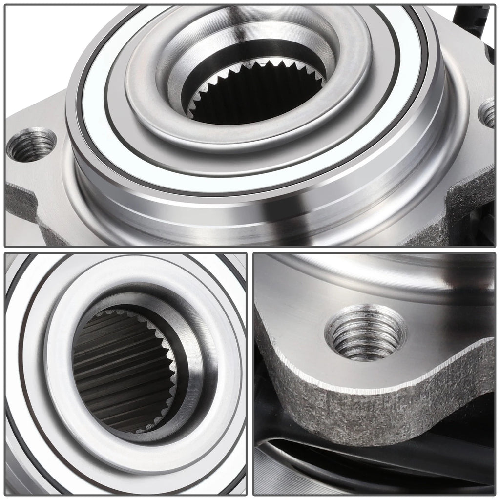 Set of 2 Rear Wheel Hub Bearings w/ ABS Sensor for Nissan Armada QX56 Pathfinder (2004–2012)