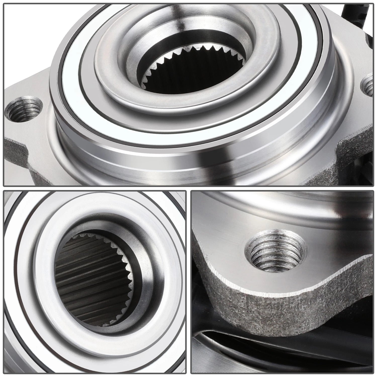 Set of 2 Rear Wheel Hub Bearings w/ ABS Sensor for Nissan Armada QX56 Pathfinder (2004–2012)