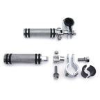 Chrome Diamond Foot Peg Clamp Footrest 1" 1 1/4" for Yamaha XV250 XV400 XV535