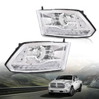 LED Projector Headlights for Ram 1500 2500 3500 (2009–2018) Chrome