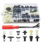 Set of 10 Nylon Retainer Clips + Fastener Removal Tools for 6-10mm Holes