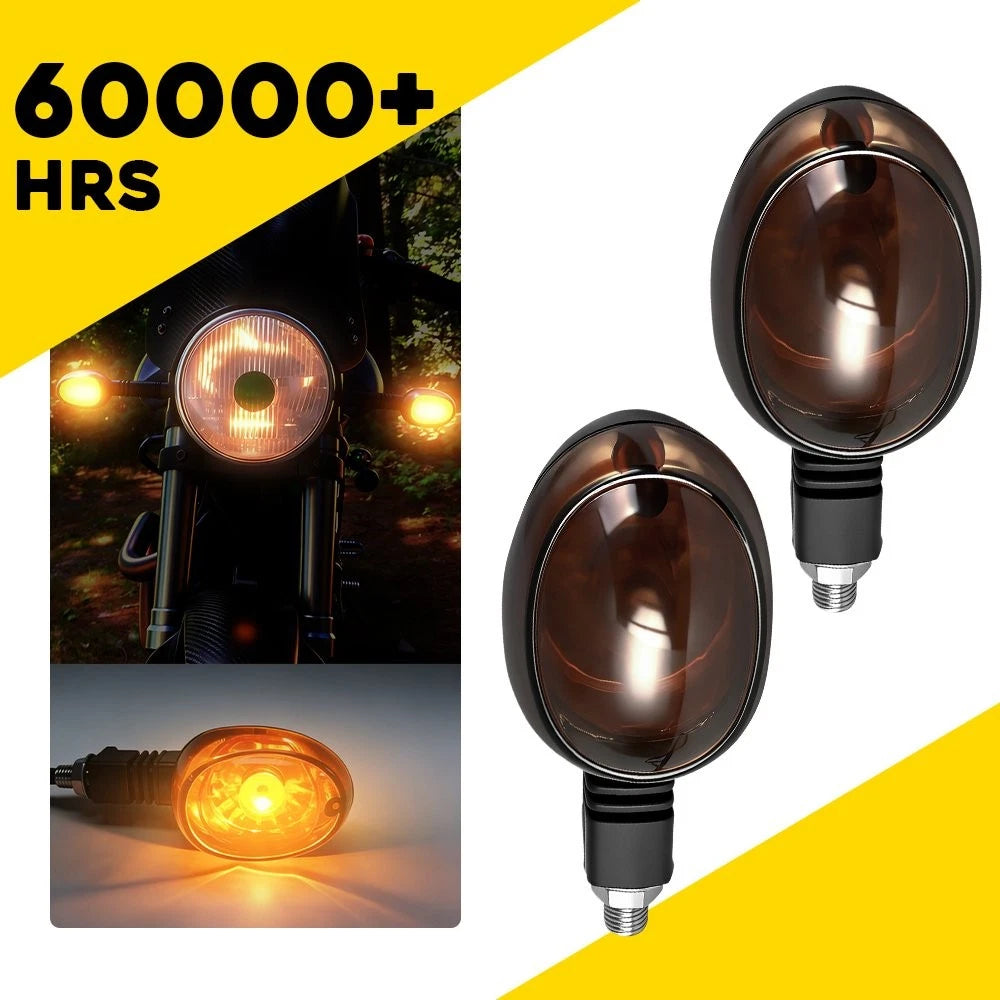 2Pcs Smoked Turn Signal Indicator Lamps Y0527.K Y0526.K for Buell X1 (1999–2002)
